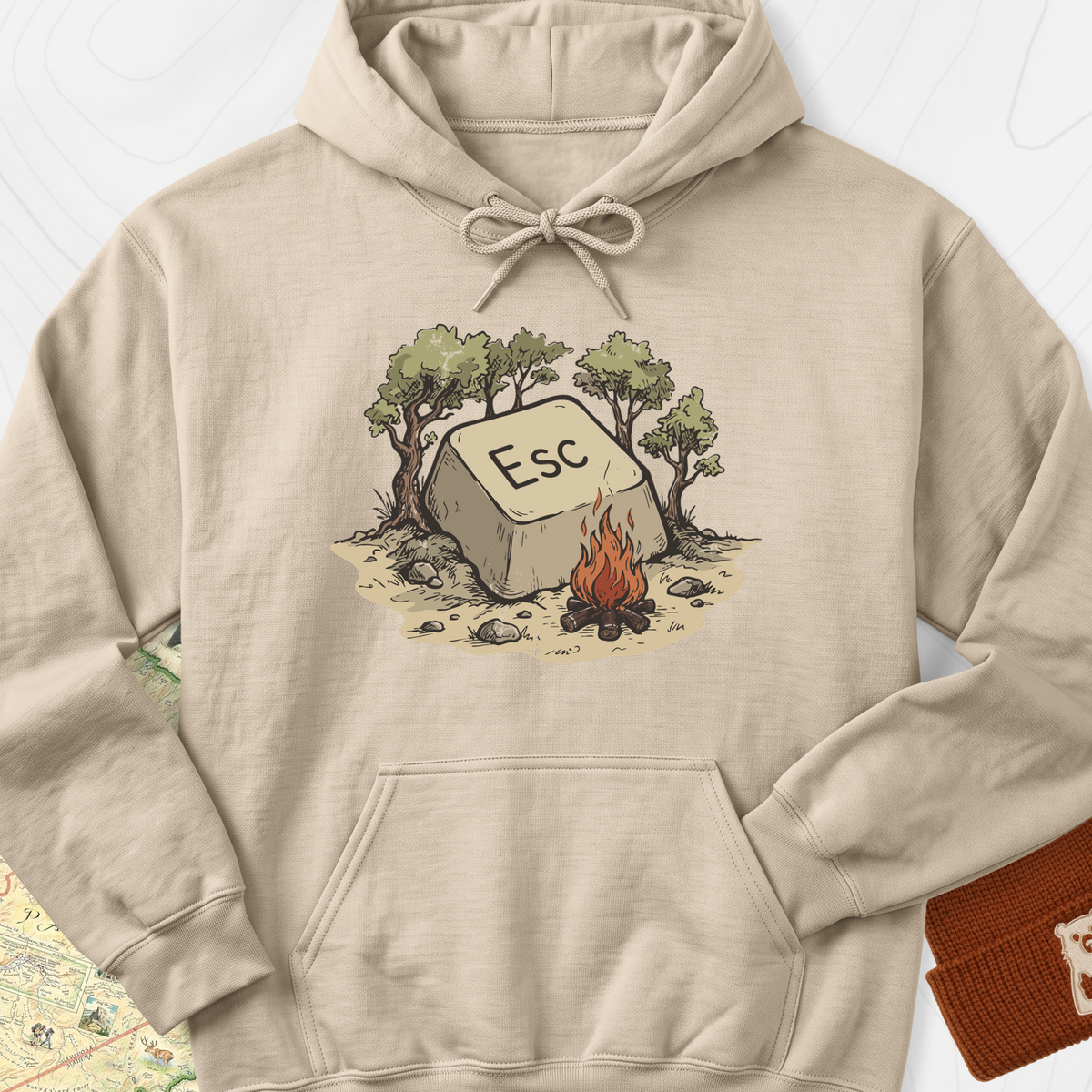 ESC Campfire Hoodie - Sand