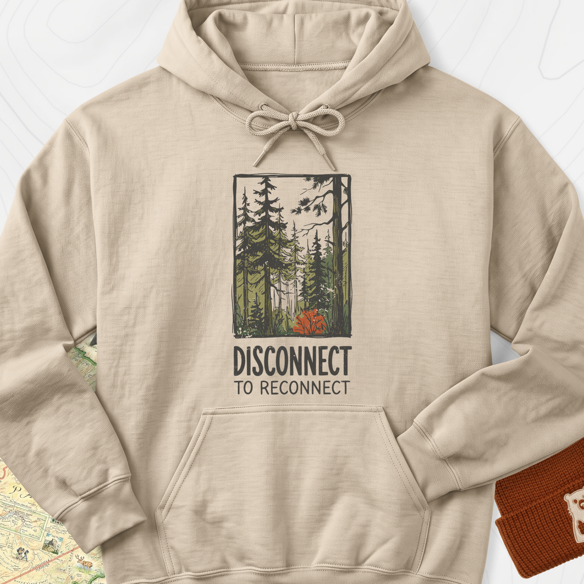 Disconnect Forest Hoodie - Sand