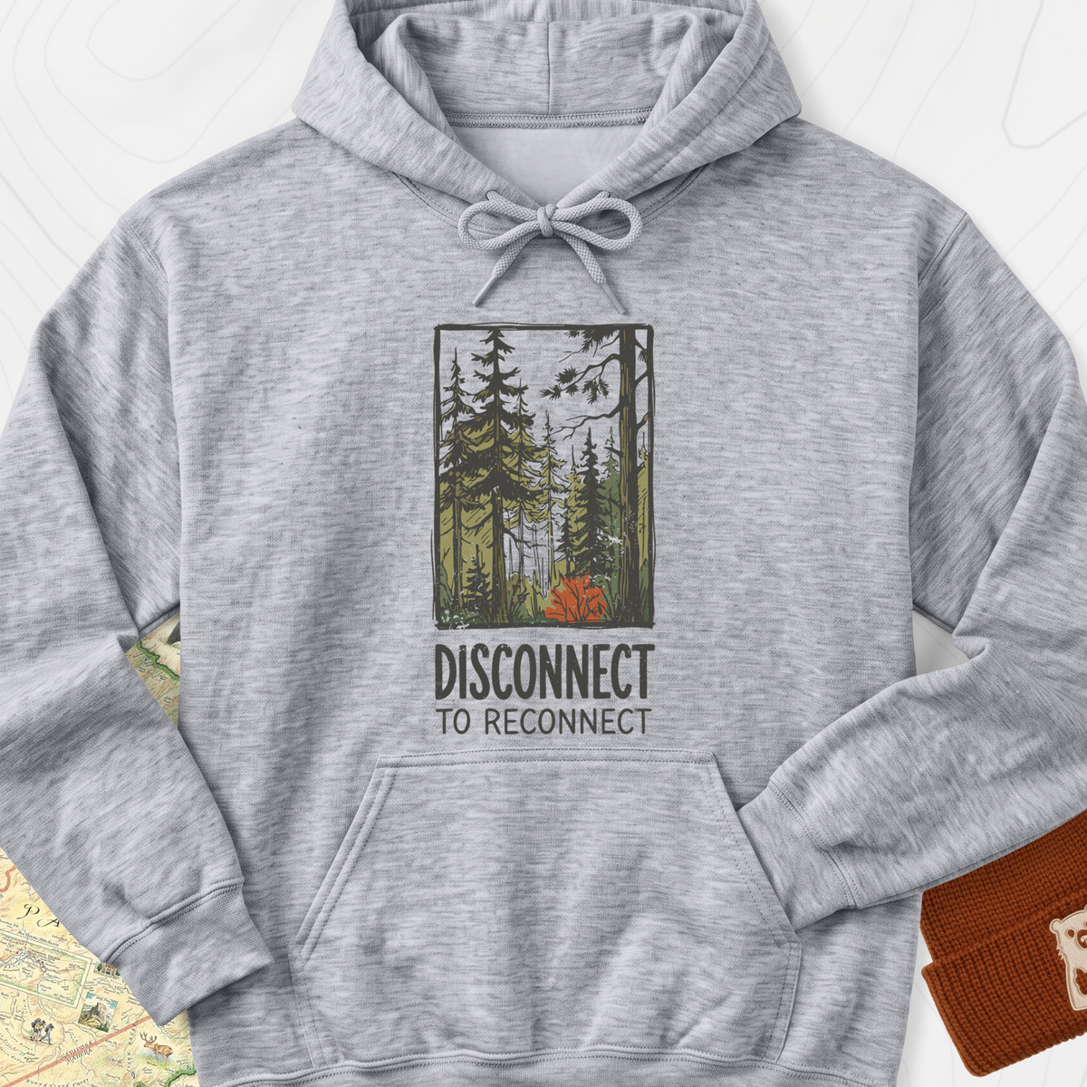 Disconnect Forest Hoodie - Sport Grey