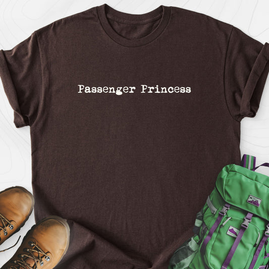 Passenger Princess Dark Chocolate front print lightweight T-shirt