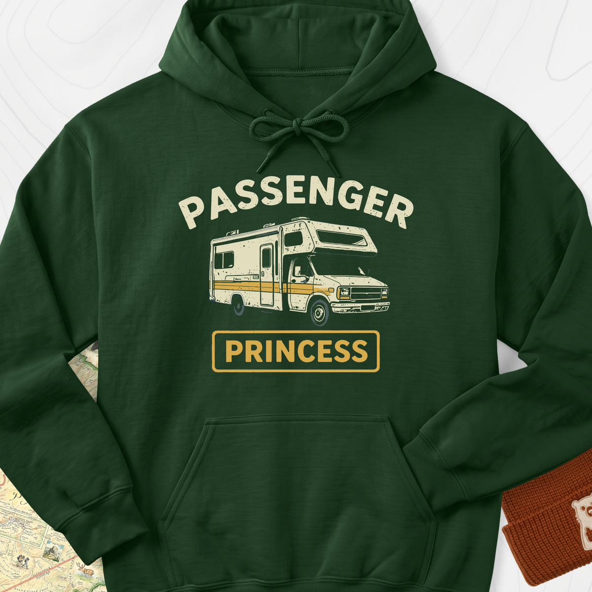 RV Passenger Princess Hoodie - Forest Green
