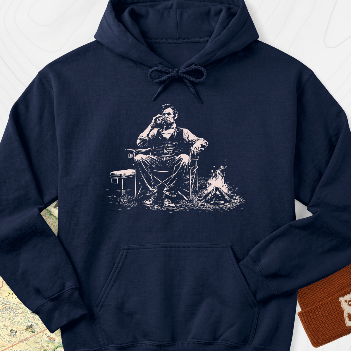 Lincoln Camp Break Hoodie - Navy