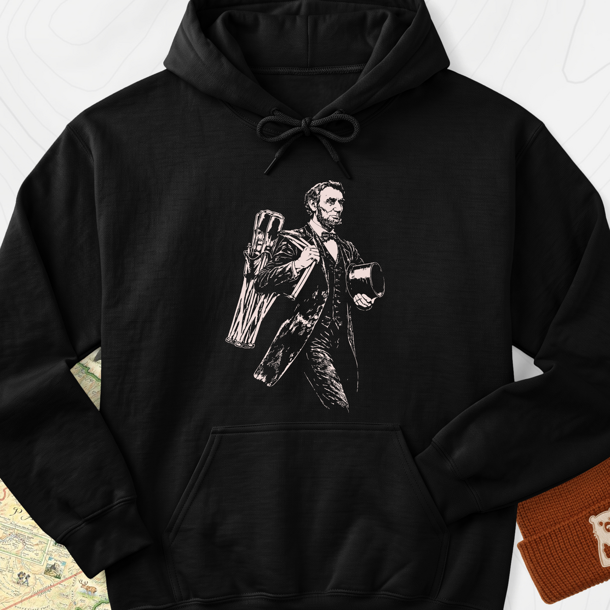 Lincoln Camping Gear Hoodie - Black
