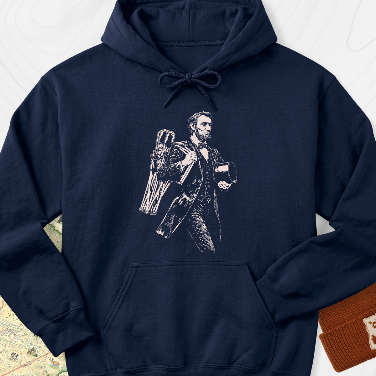 Lincoln Camping Gear Hoodie - Navy