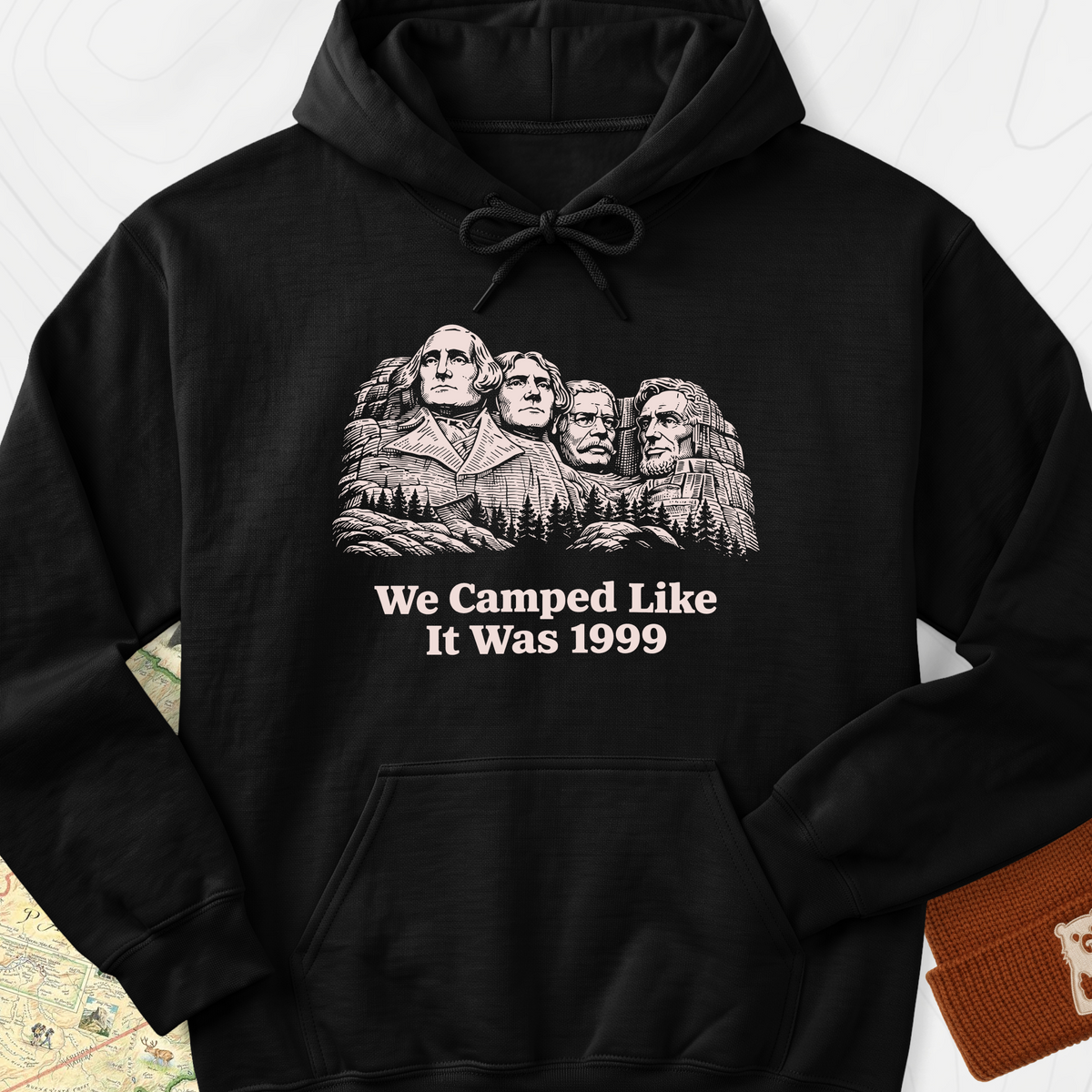 Camped Like 1999 Hoodie - Black