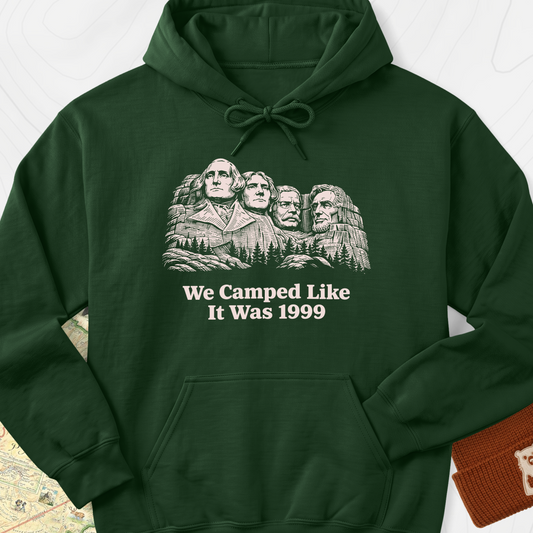 Camped Like 1999 Hoodie - Forest Green
