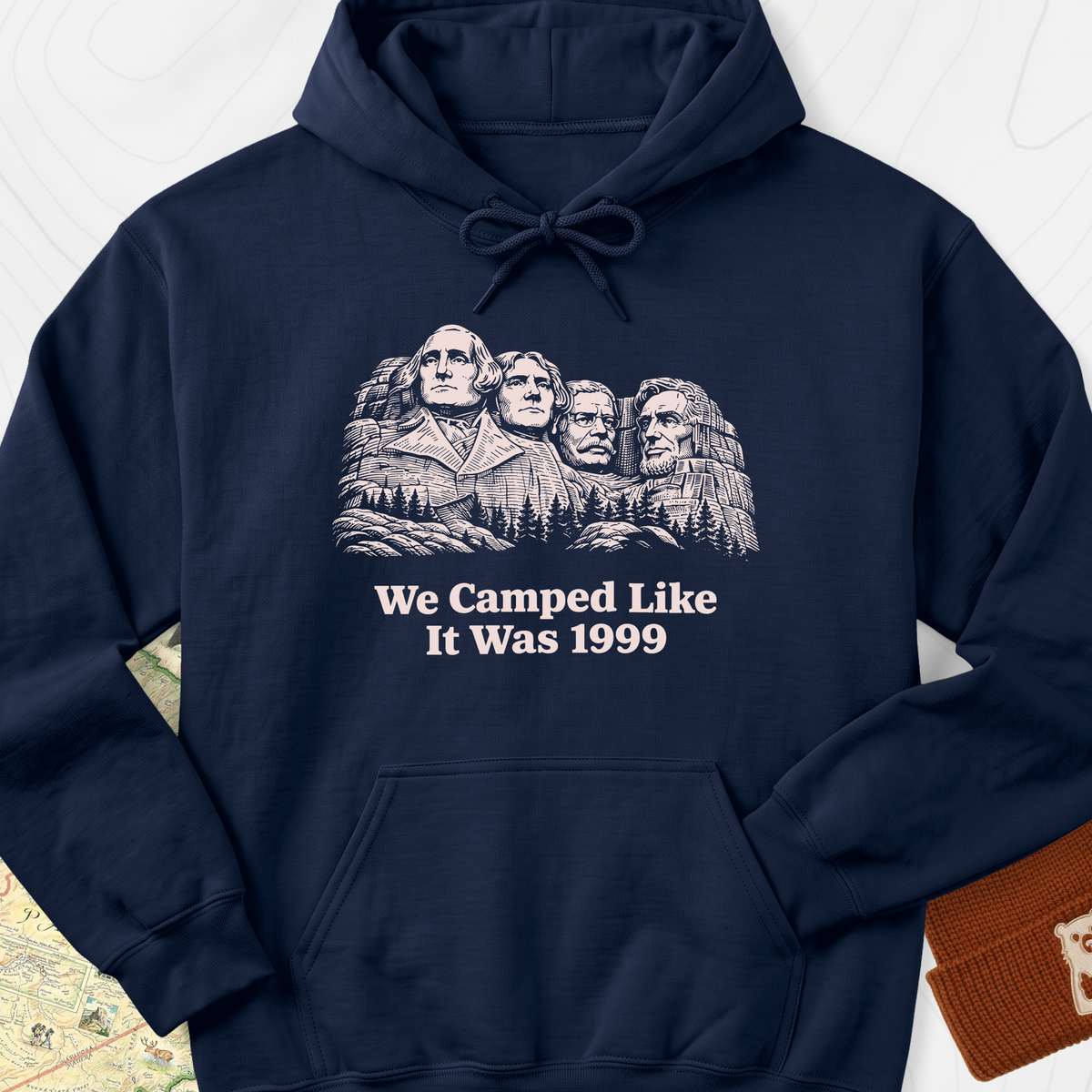 Camped Like 1999 Hoodie - Navy