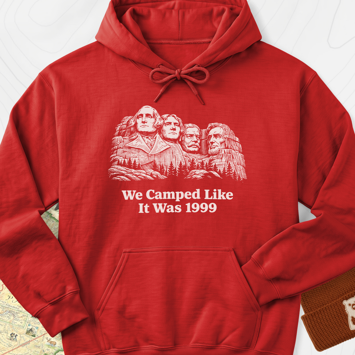 Camped Like 1999 Hoodie - Red
