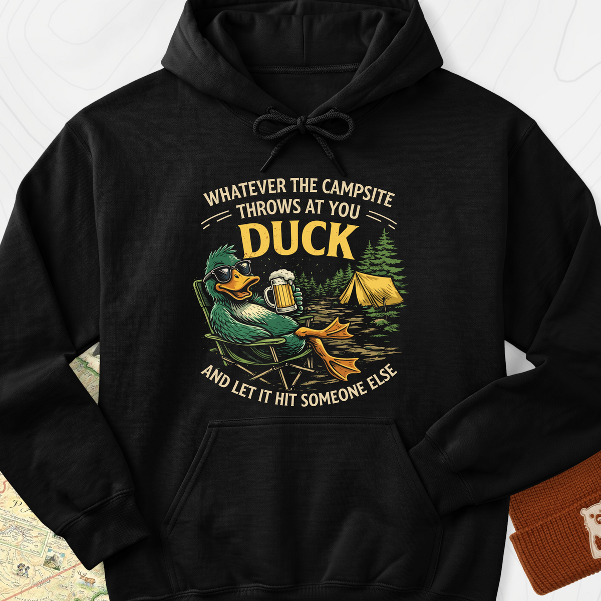 Duck and Let It Hit Hoodie - Black