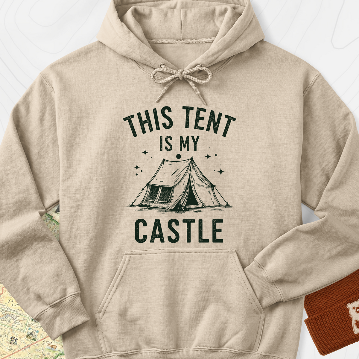 Tent Castle Hoodie - Sand