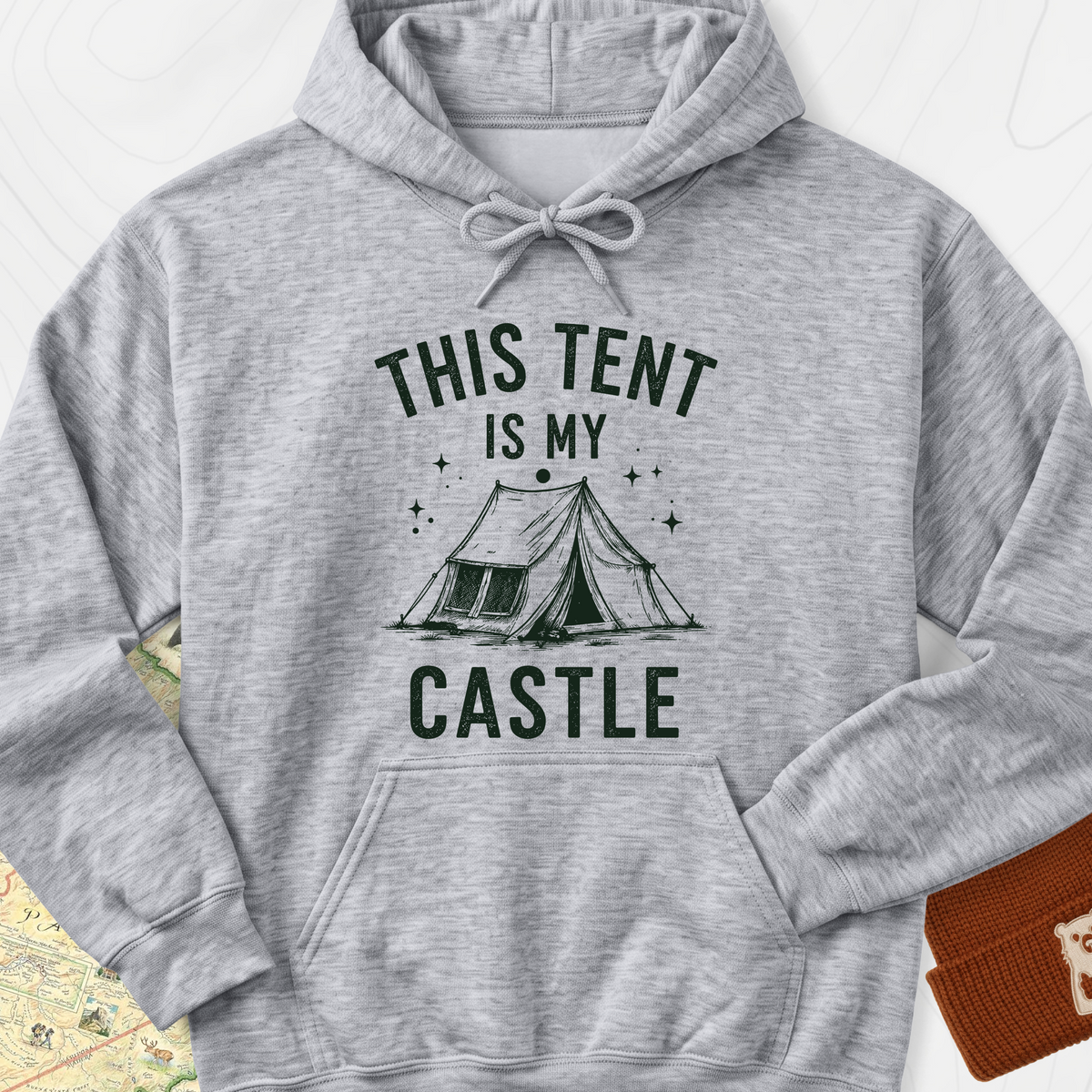 Tent Castle Hoodie - Sport Grey