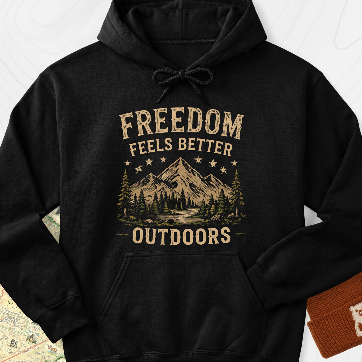 Freedom Outdoors Hoodie - Black