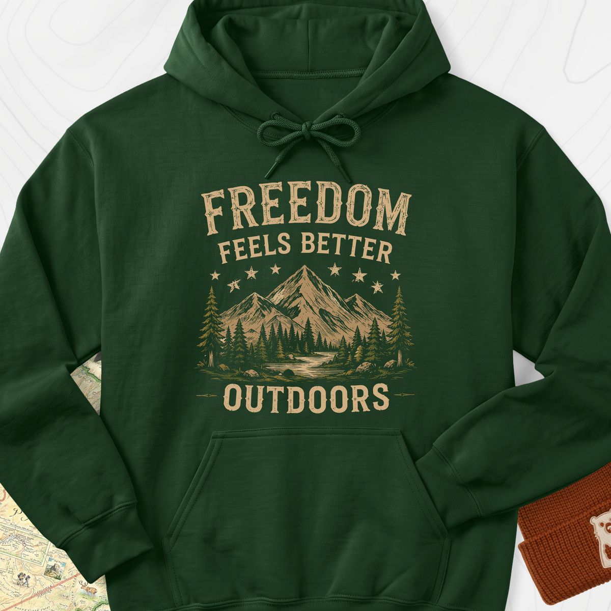 Freedom Outdoors Hoodie - Forest Green