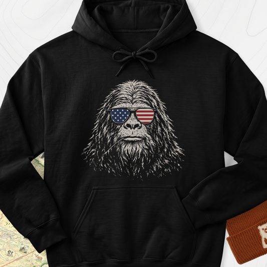 Bigfoot Freedom Shades Hoodie - Black
