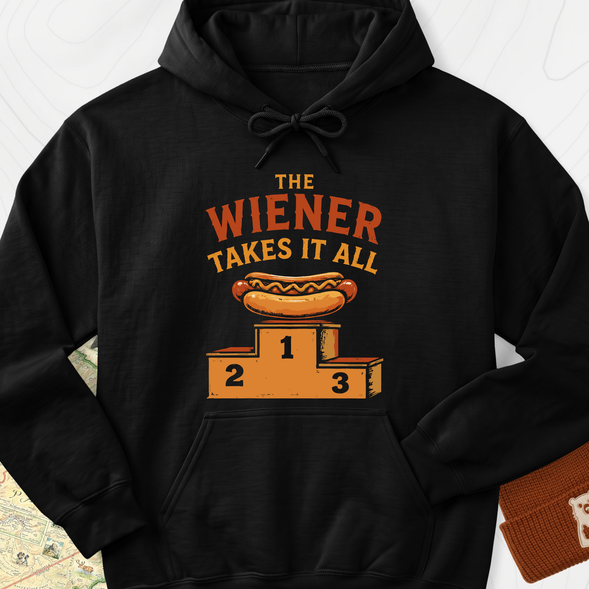 Wiener Winner Hoodie - Black