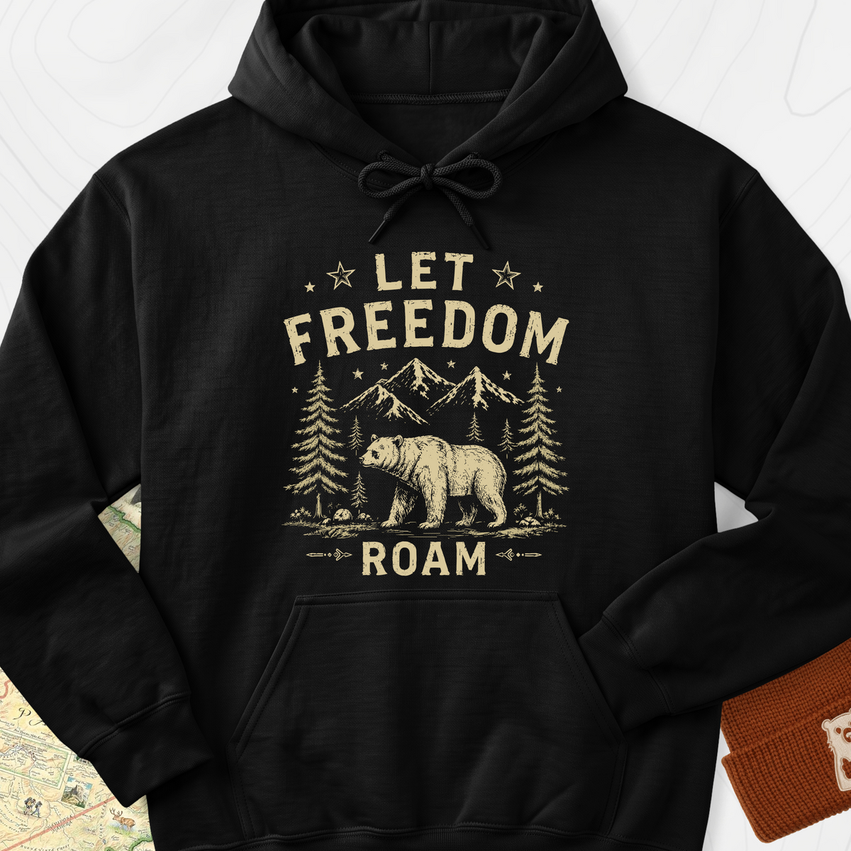 Let Freedom Roam Hoodie - Black