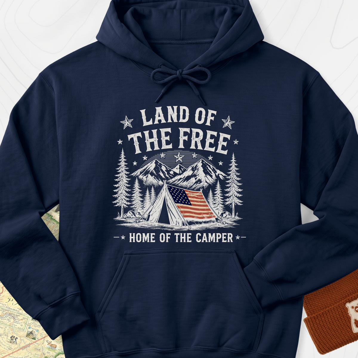 Land of the Camper Hoodie - Navy