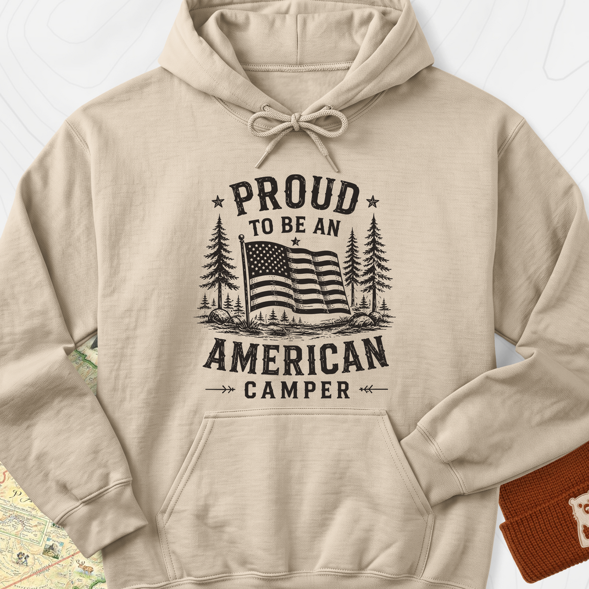 American Camper Hoodie - Sand
