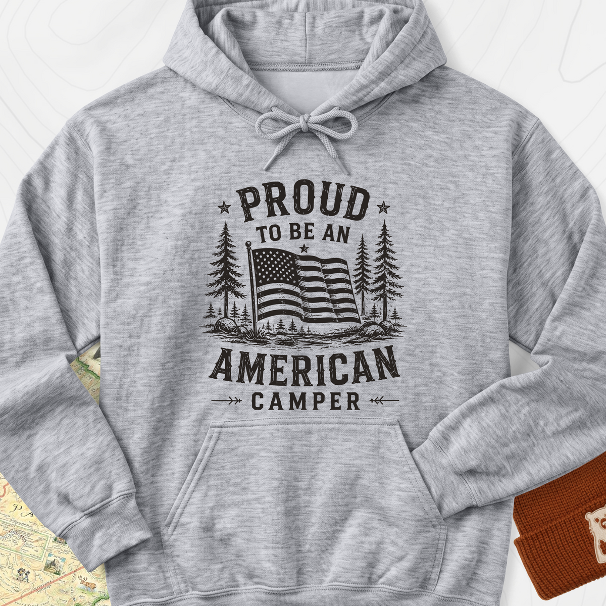 American Camper Hoodie - Sport Grey