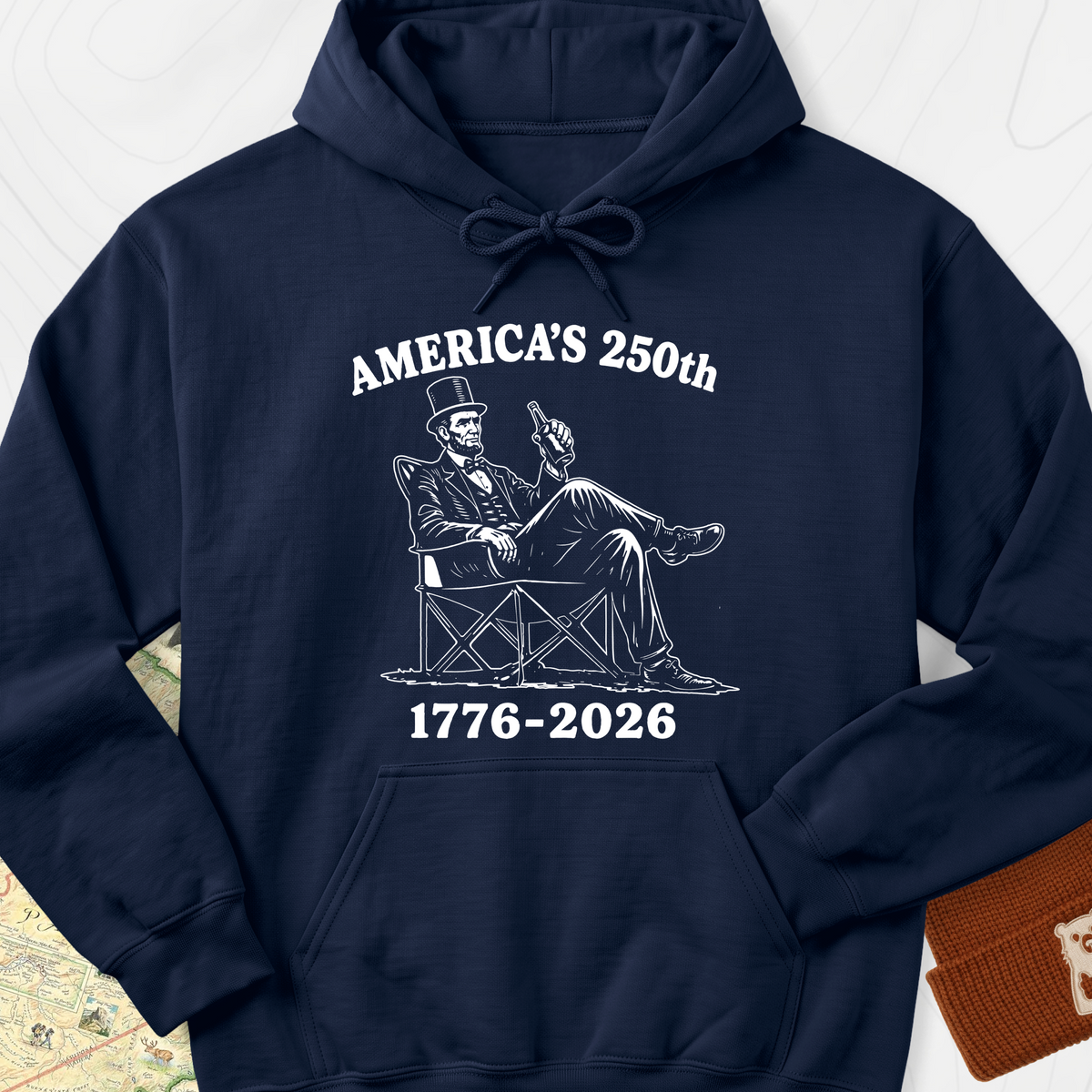 America’s 250th Lincoln Hoodie - Navy