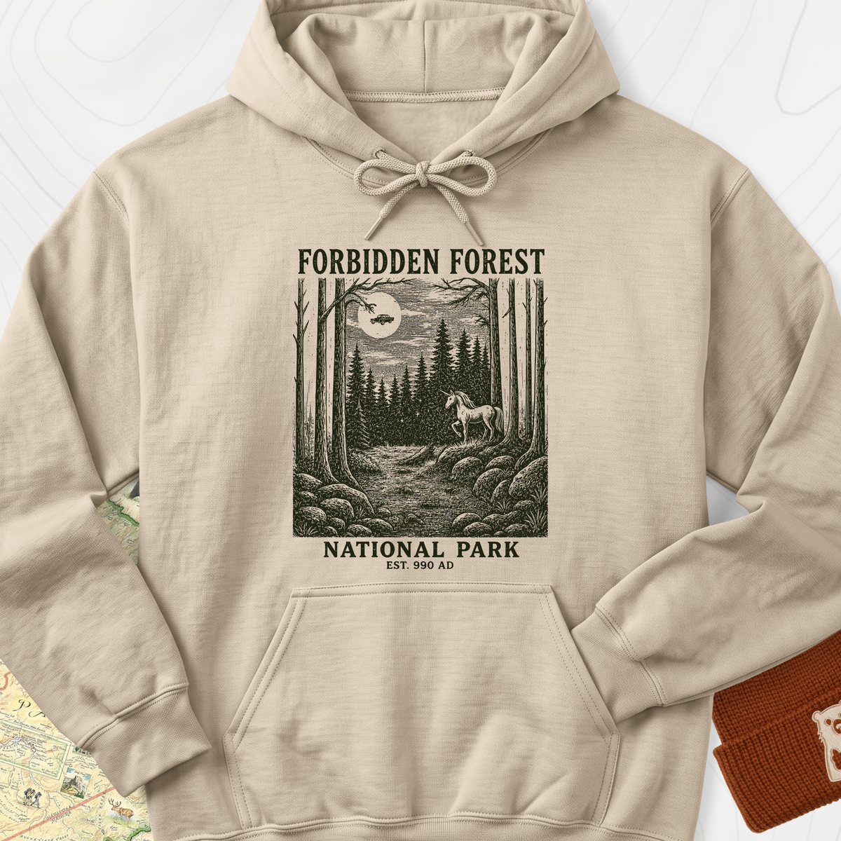 Forbidden Forest Hoodie - Sand