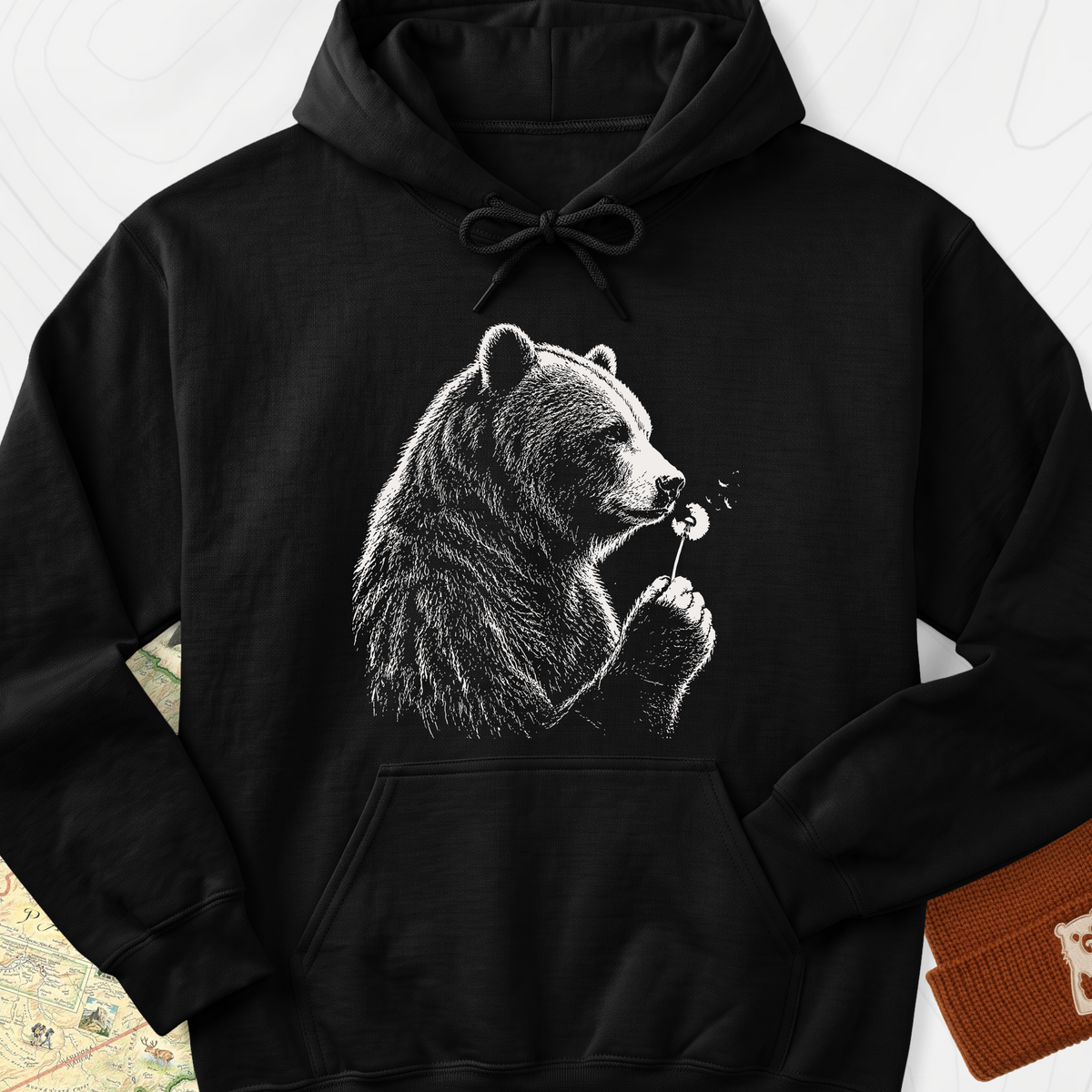 Bear Wish Hoodie - Black