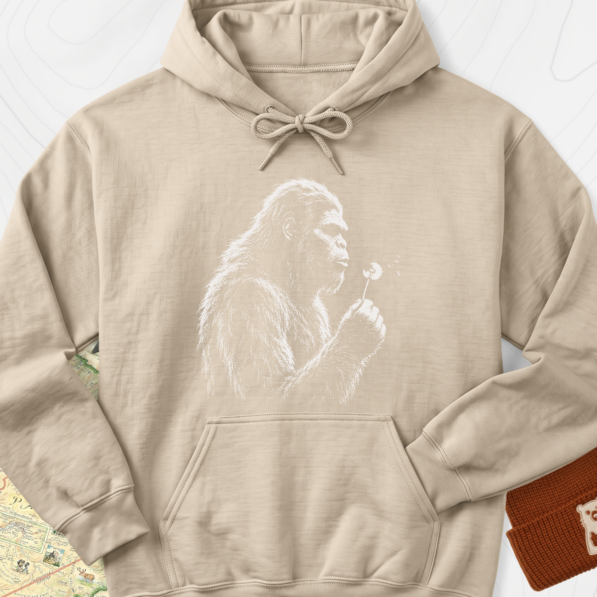 Bigfoot Wish Hoodie - Sand