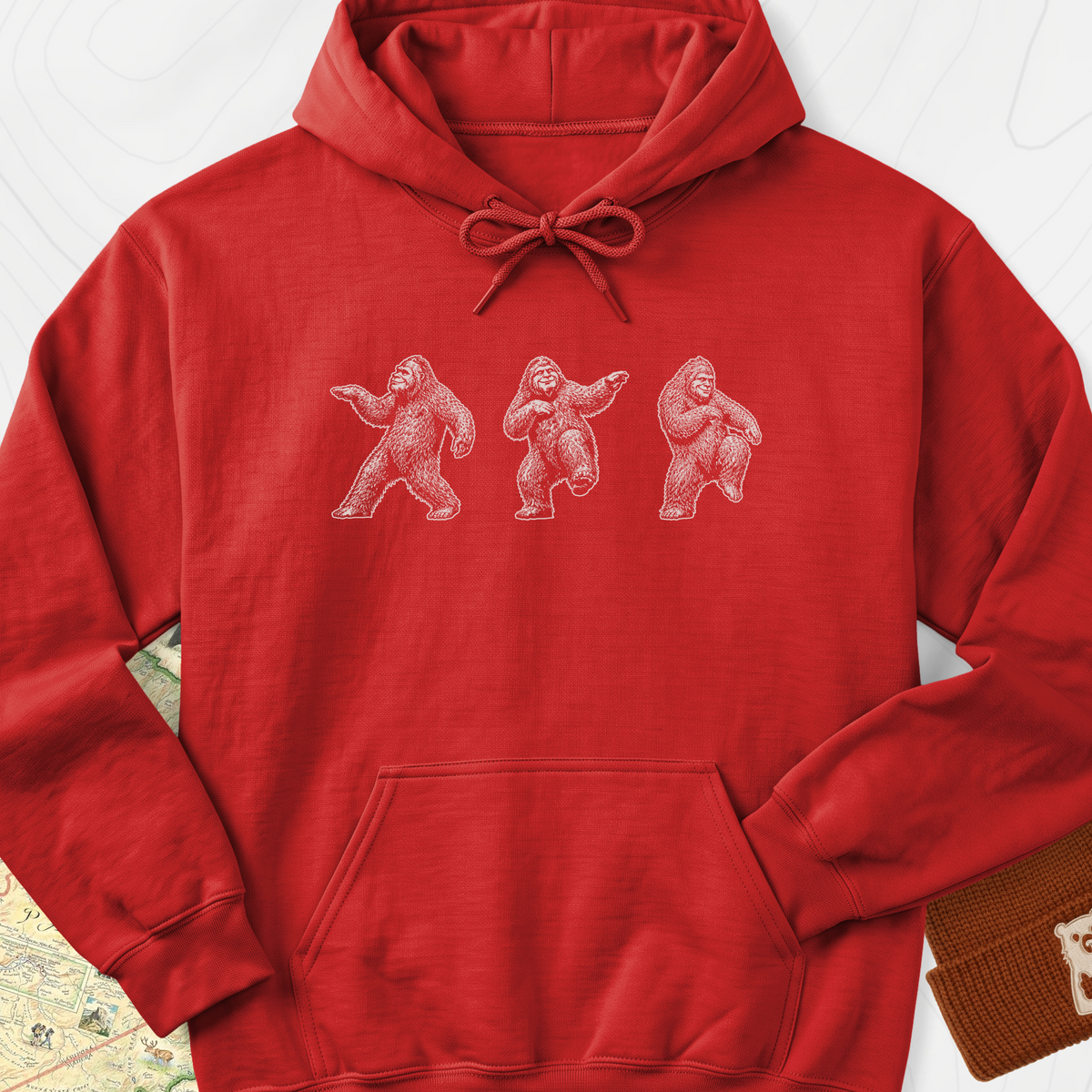 Bigfoot Dance Hoodie - Red