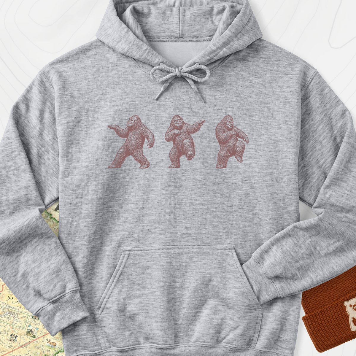 Bigfoot Dance Hoodie - Sport Grey