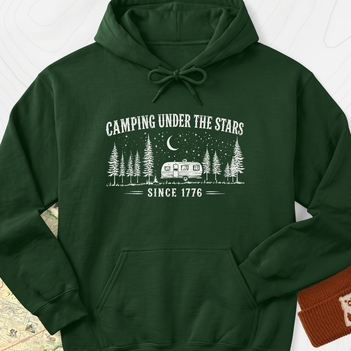 Under the Stars Hoodie - Forest Green