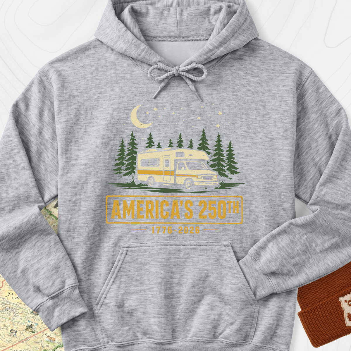 250th Camper Nights Hoodie - Sport Grey