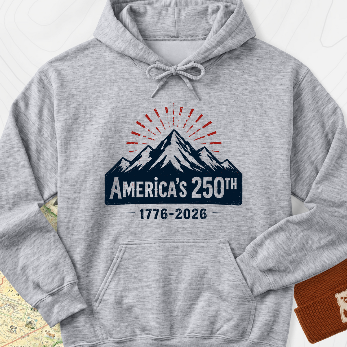 Mountain 250th Hoodie - Sport Grey