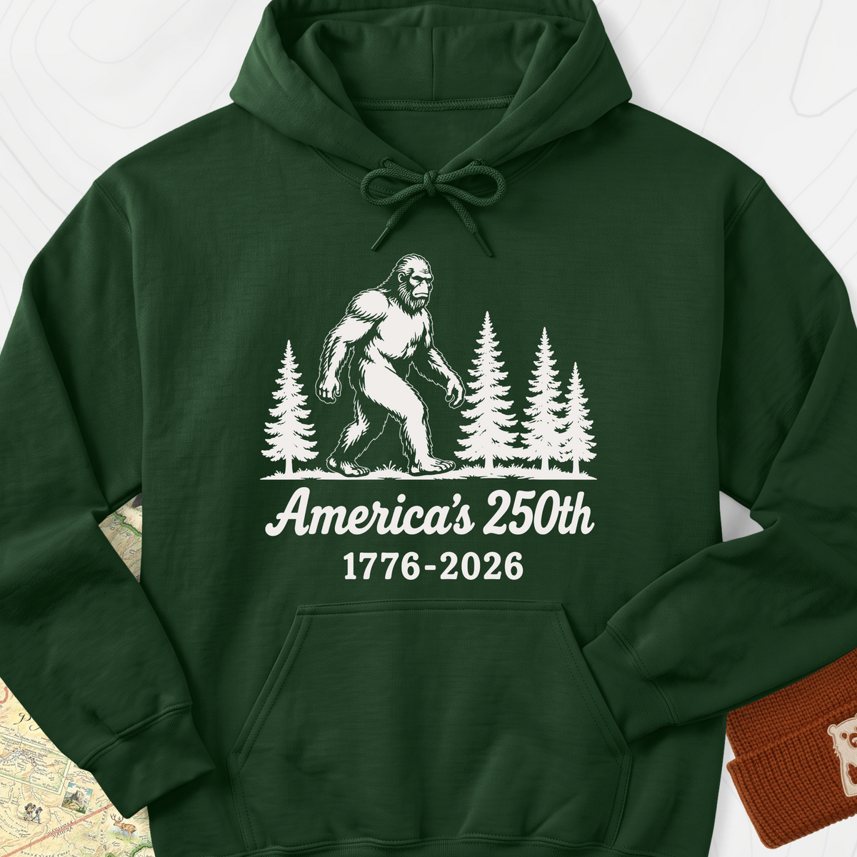 Bigfoot 250th Hoodie - Forest Green