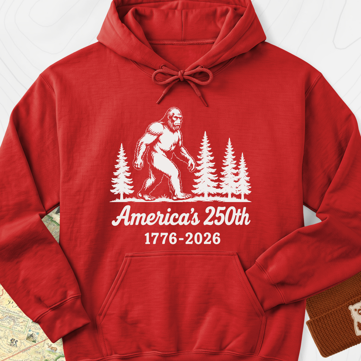 Bigfoot 250th Hoodie - Red