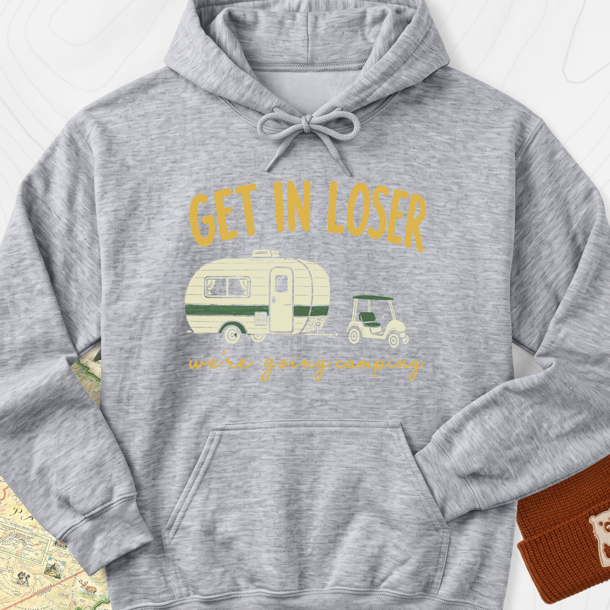 Golf Cart Getaway Hoodie - Sport Grey