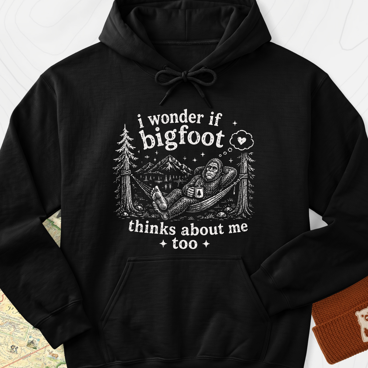 Bigfoot Daydream Hoodie - Black