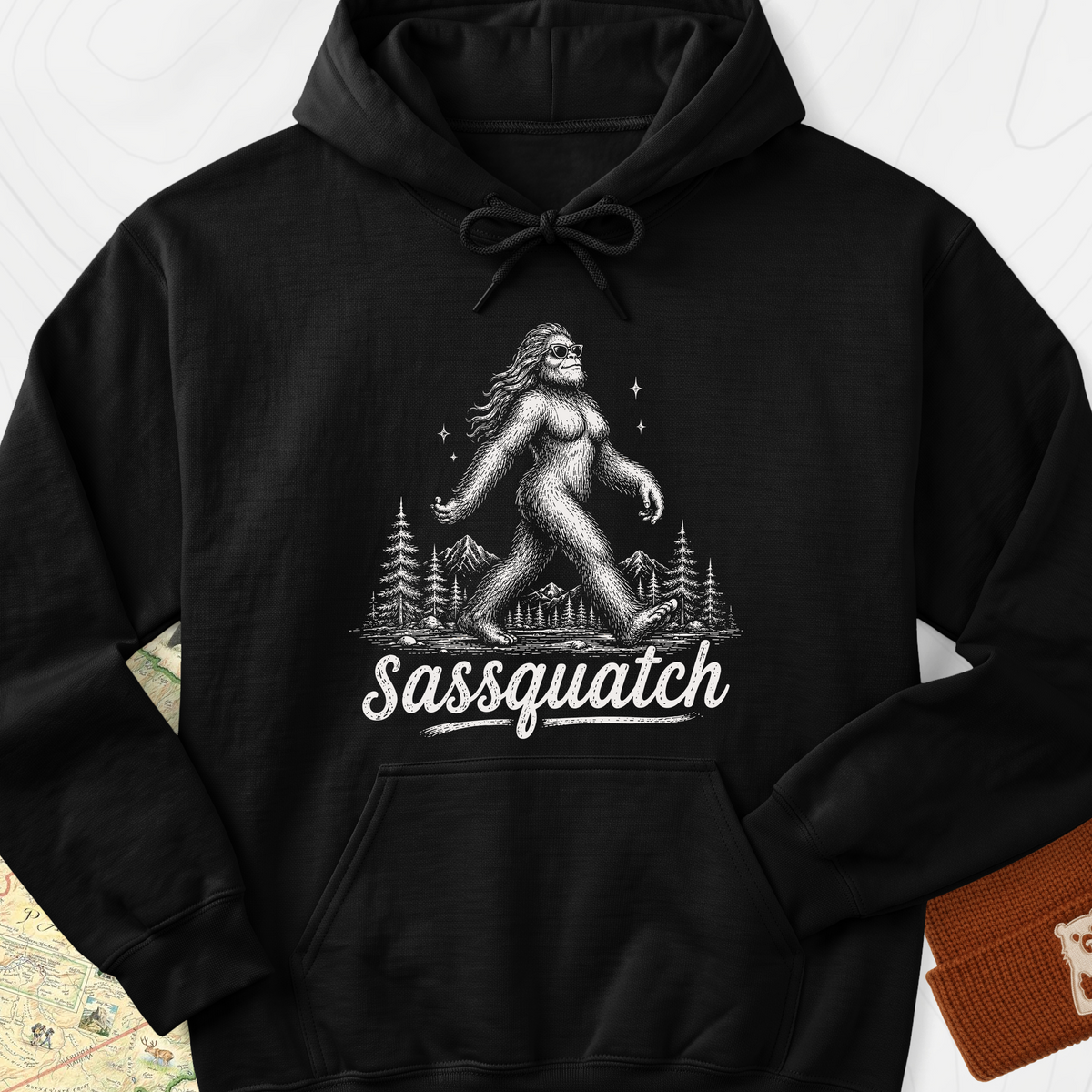 Sassquatch Hoodie - Black