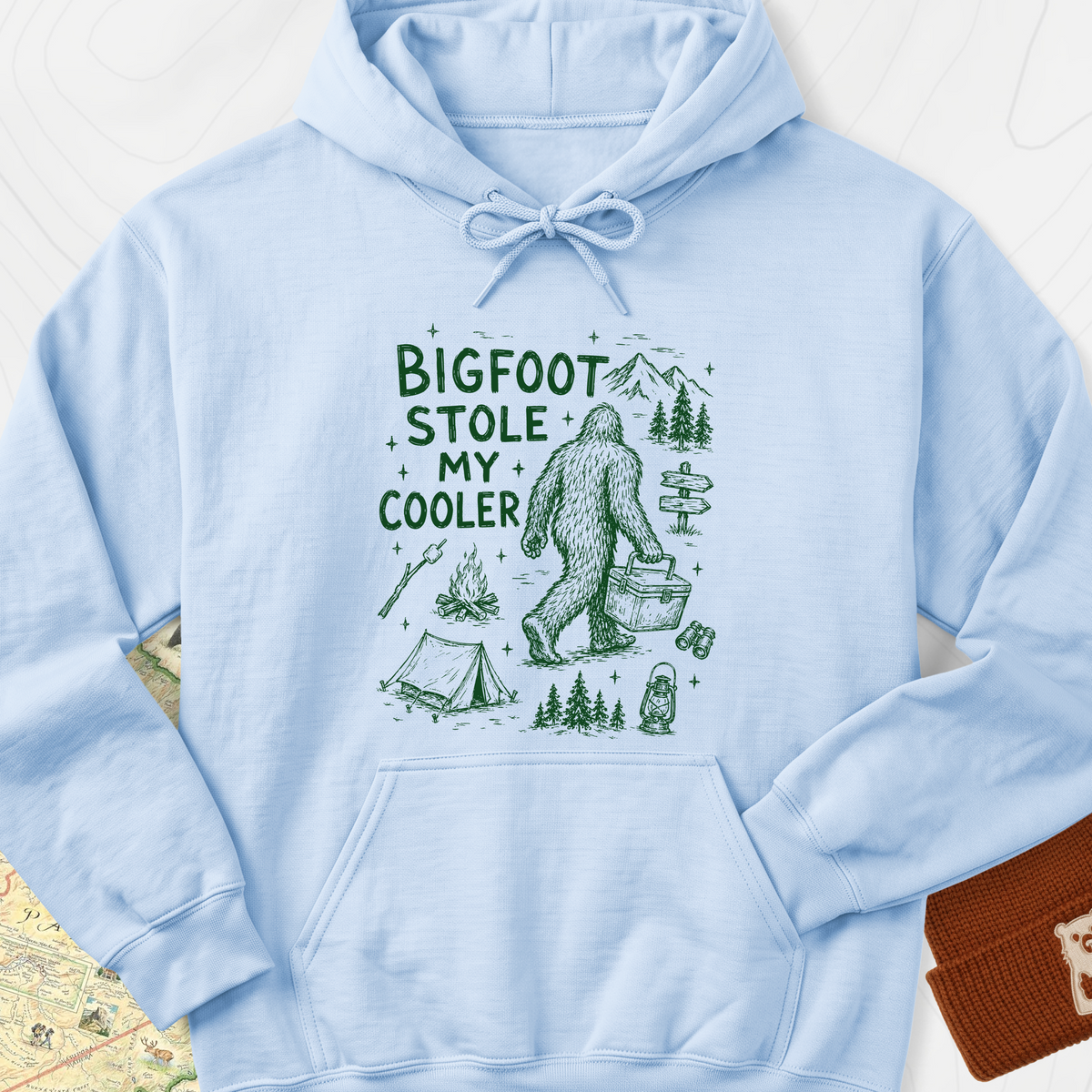 Cooler Thief Hoodie - Light Blue