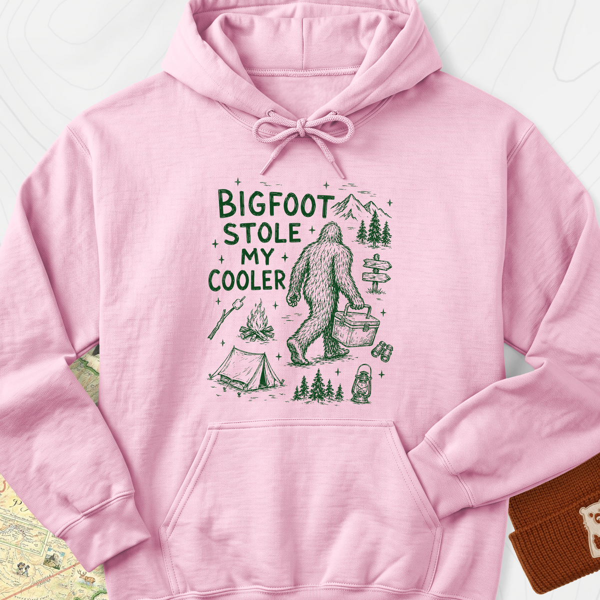 Cooler Thief Hoodie - Light Pink