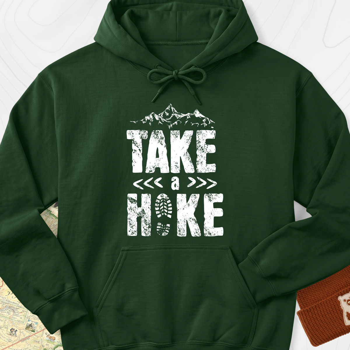 Take a Hike Hoodie - Forest Green