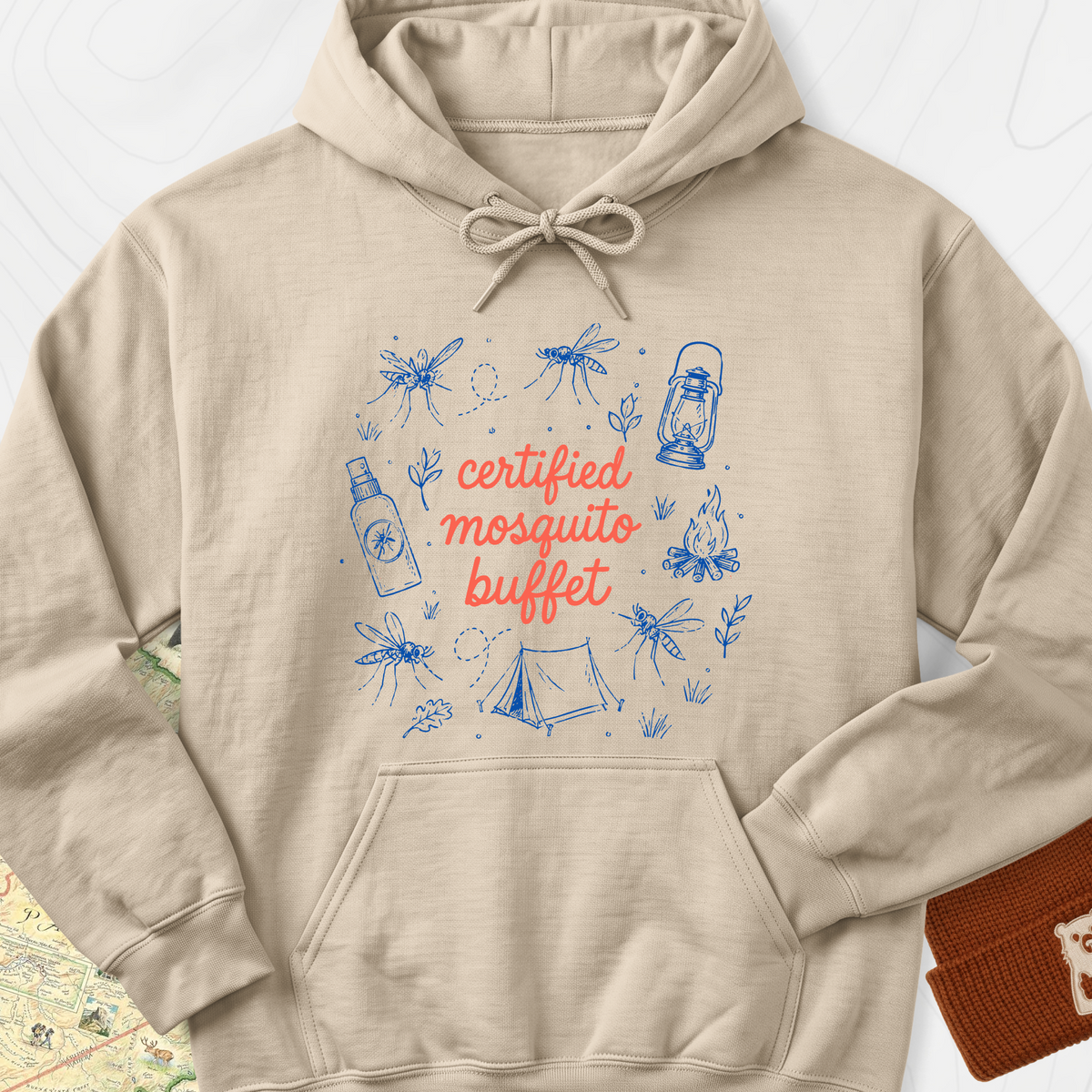 Mosquito Buffet Hoodie - Sand