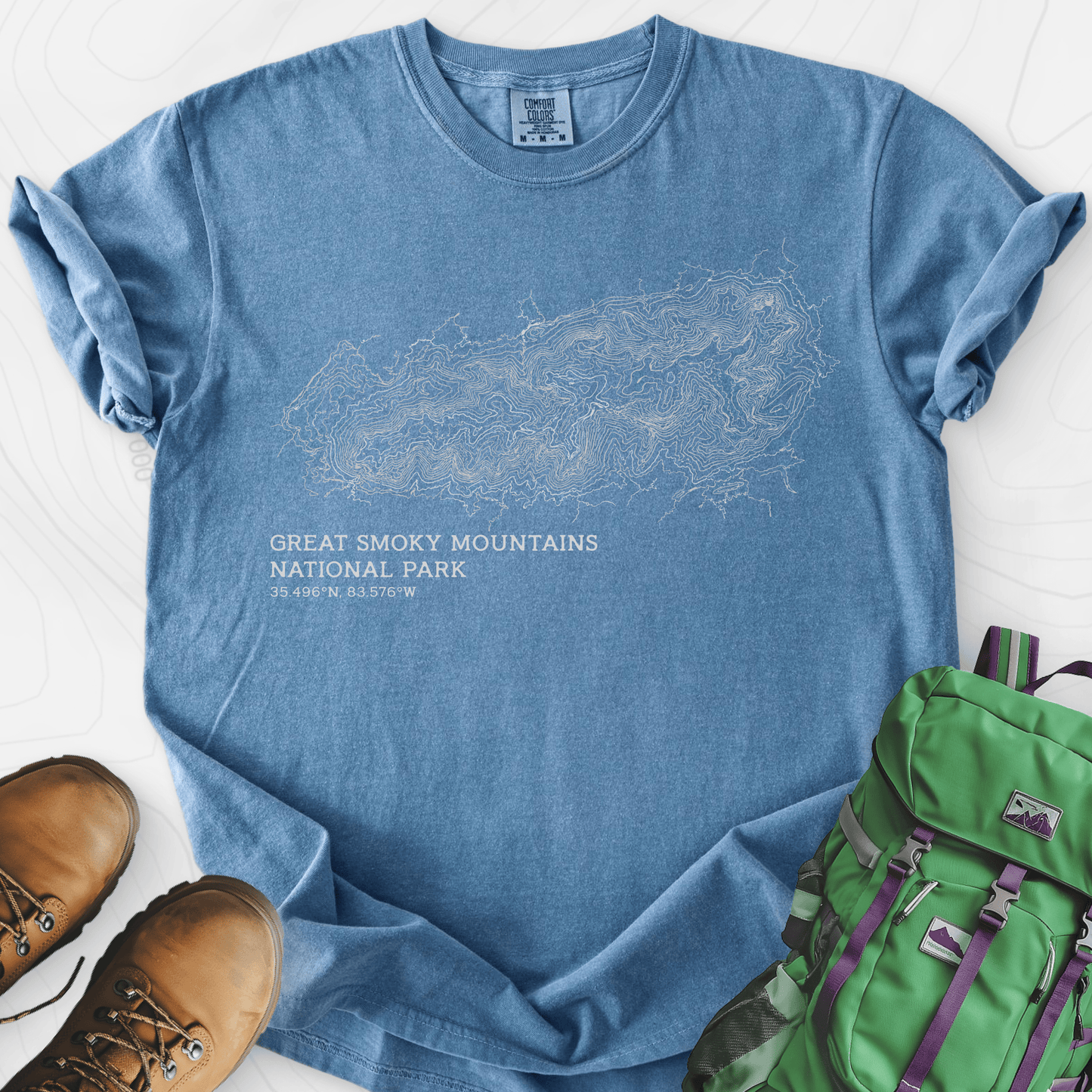 Smoky Mountains Topo T-Shirt