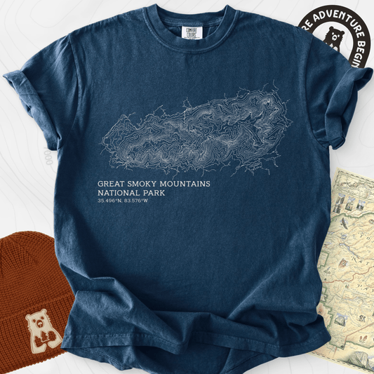 Smoky Mountains Topo T-Shirt