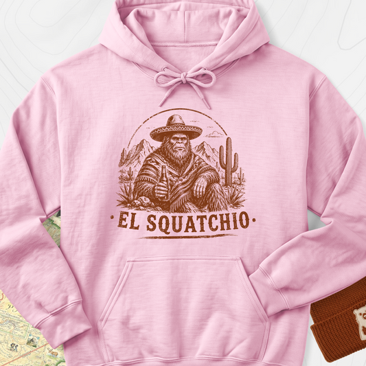 El Squatchio Hoodie - Light Pink