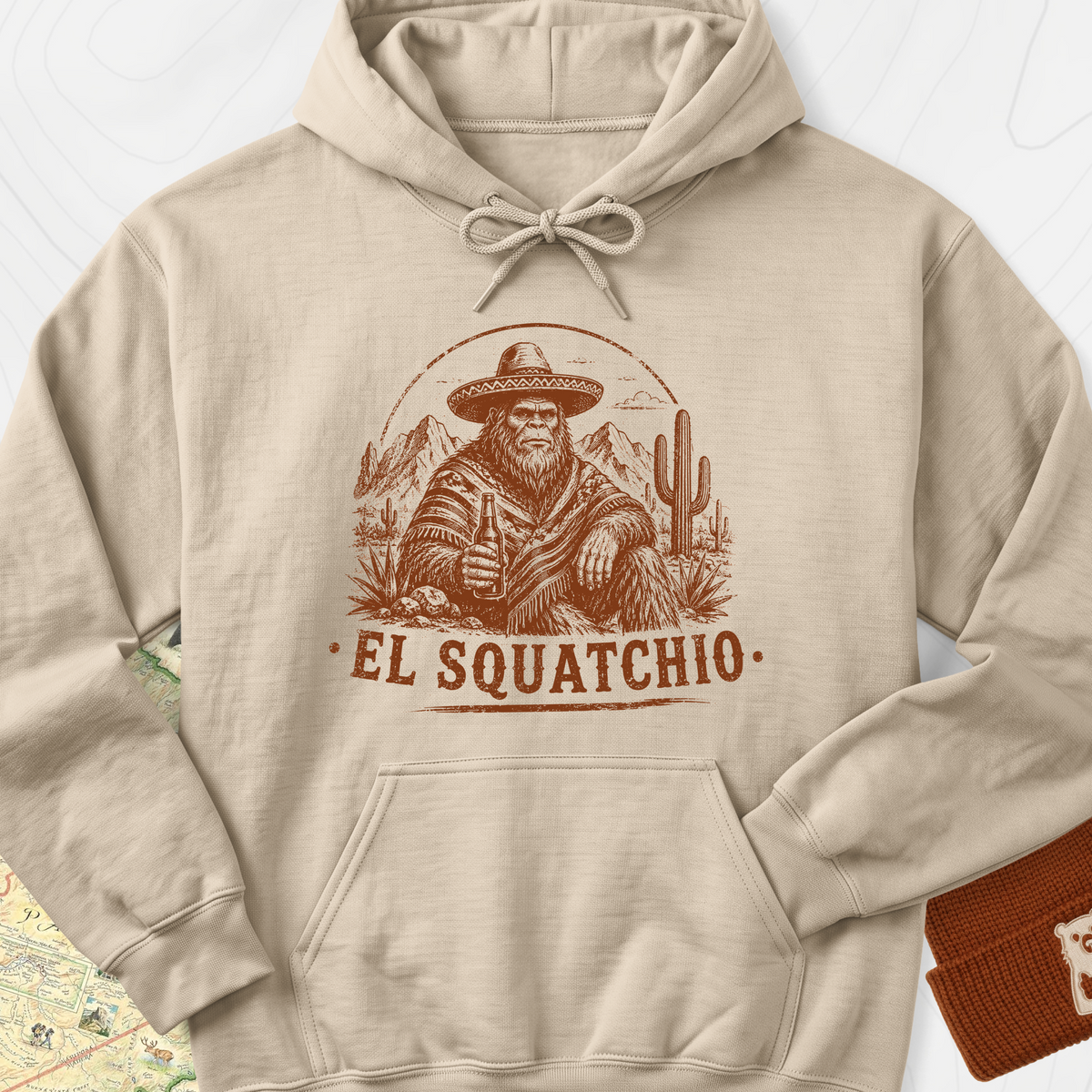 El Squatchio Hoodie - Sand