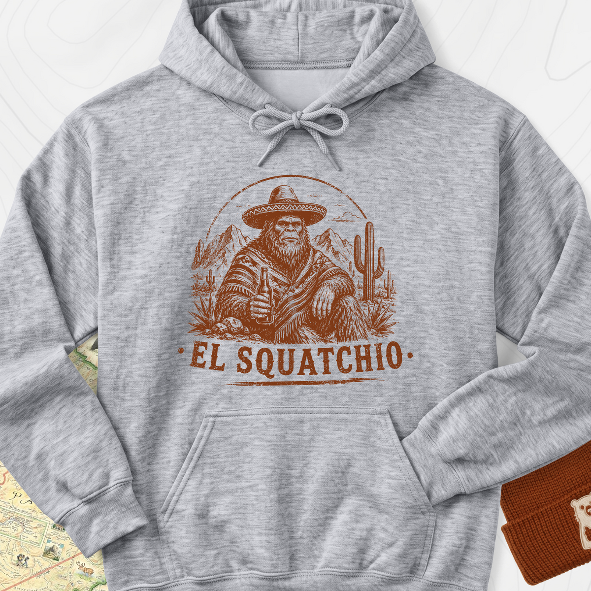 El Squatchio Hoodie - Sport Grey