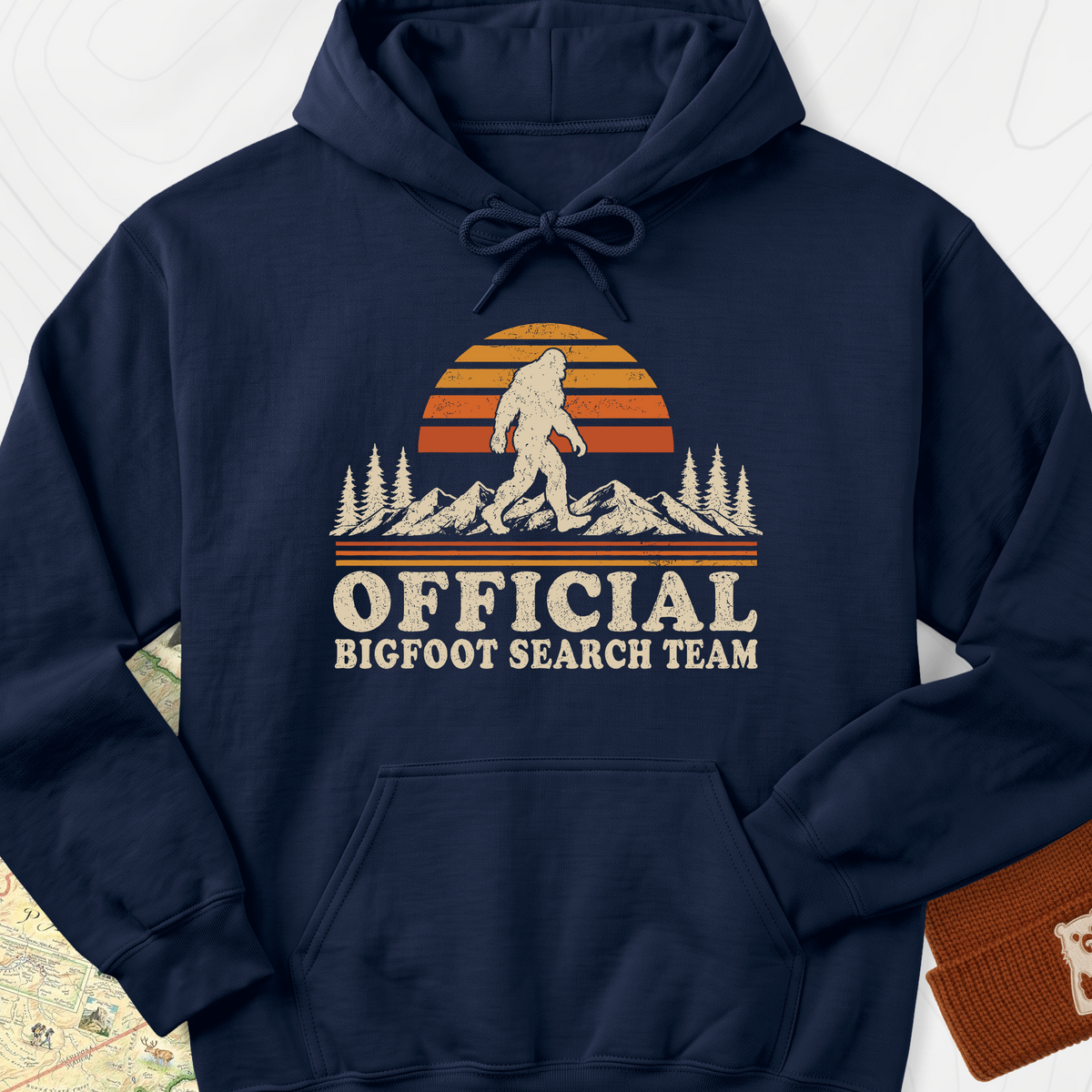 Squatch Search Team Hoodie - Navy