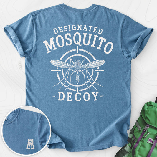 Designated Mosquito Decoy Blue Jean back print heavyweight T-shirt