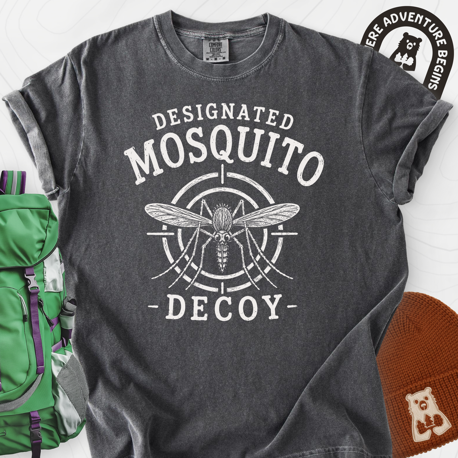 Designated Mosquito Decoy Pepper front print heavyweight T-shirt