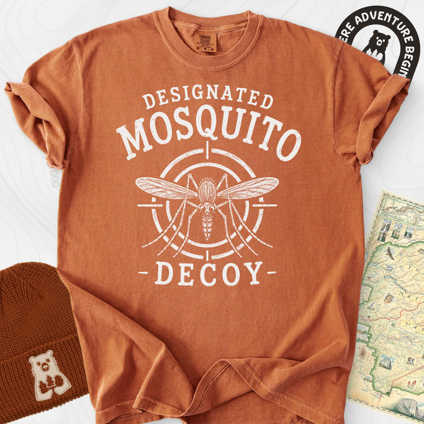 Designated Mosquito Decoy Yam front print heavyweight T-shirt